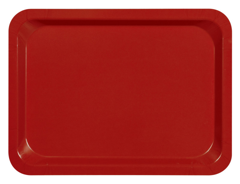 Plateau bois compresse rouge 53x32,5 cm Stratifie Platex