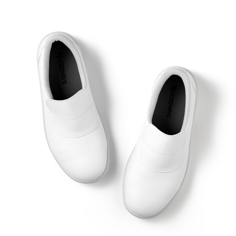 Chaussures mocassin de sécurité mixte blanc 37 Tony Nordways