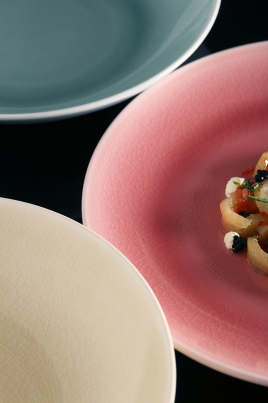 Tasse à thé rond vert porcelaine vitrifiée 23 cl Ø 8,5 cm Vintage Rak