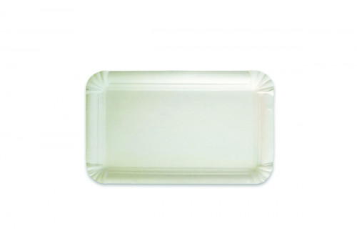 Ravier rectangulaire blanc carton 13x20 cm (250 pièces)