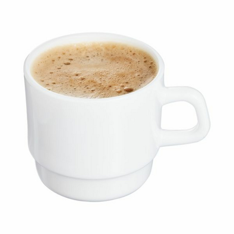 Tasse à thé rond blanc verre opal 22 cl Ø 7,75 cm Restaurant Blanc Arcoroc