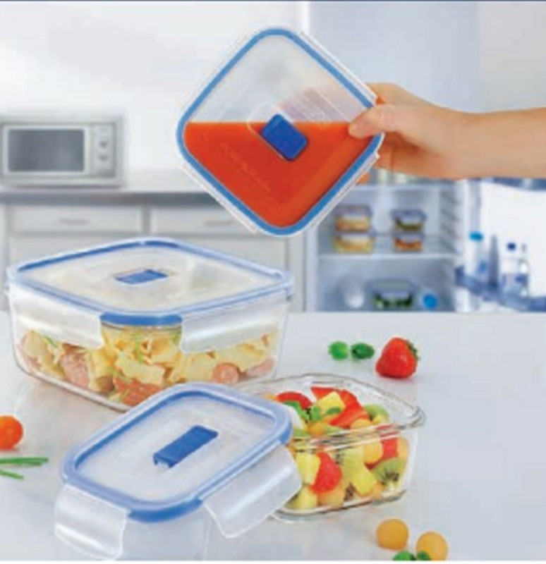 Boîte avec couvercle rond transparent verre trempé Ø 13,85 cm Pure Box Active Luminarc