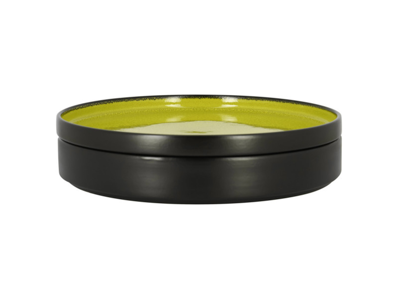 Assiette creuse rond vert porcelaine Ø 23 cm Fire Rak