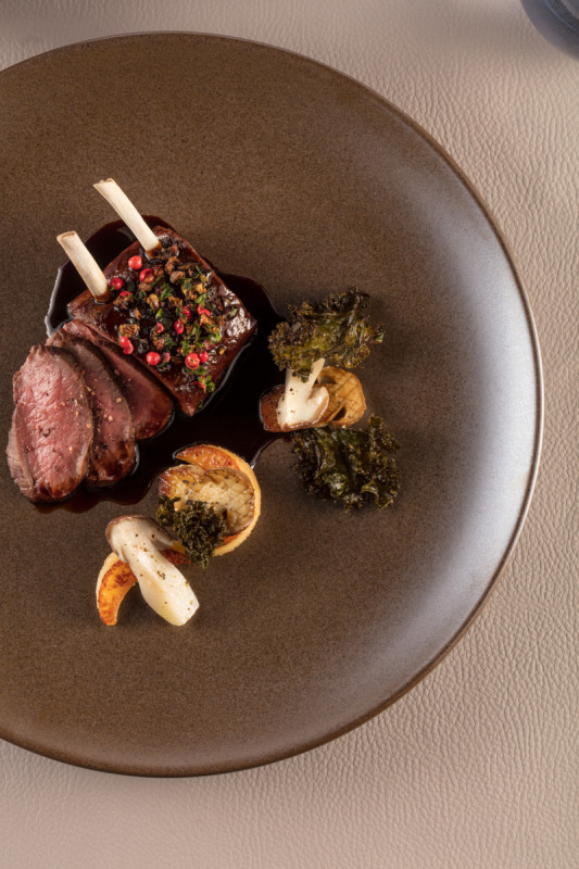 Plat ovale beige porcelaine vitrifiée 36 cm Genesis Rak