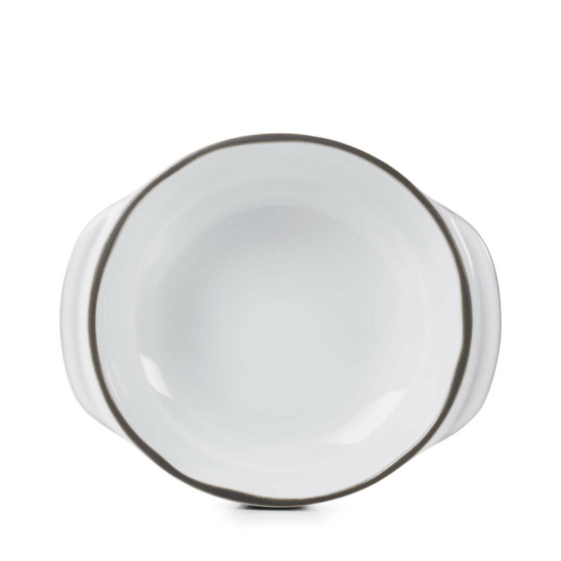 Cocotte sans couvercle rond blanc porcelaine culinaire Ø 12 cm Caractere Revol