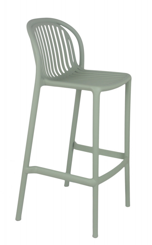 Tabouret de bar de terrasse vert sauge 104x52x49 cm Oman