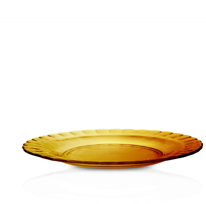 Assiette plate vermeil verre trempé Ø 26 cm Picardie Duralex