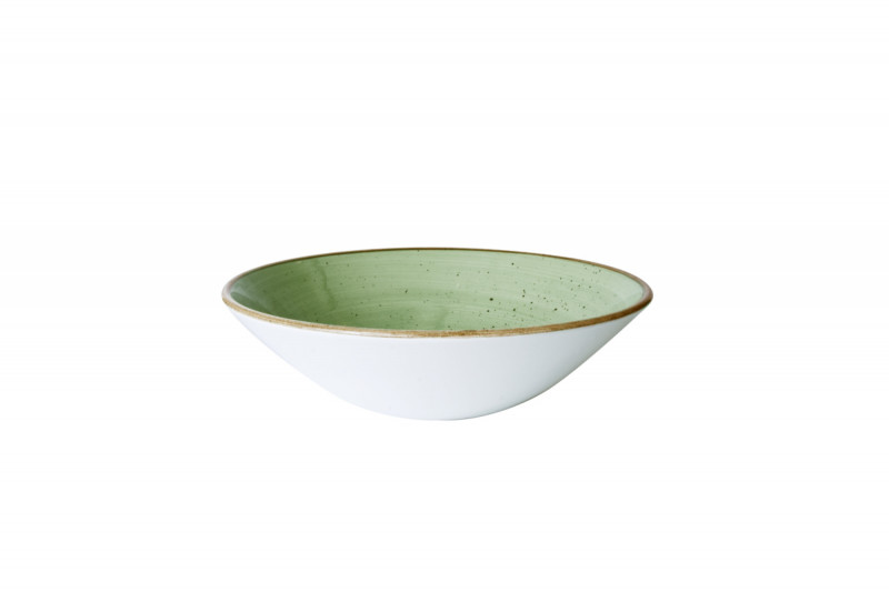 Bol rond Sage Green porcelaine vitrifiée Ø 22 cm Stonecast Churchill