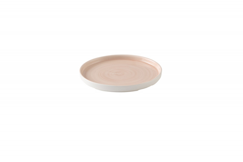 Assiette coupe plate rond Canvas Coral porcelaine vitrifiée Ø 26 cm Stonecast Canvas Churchill