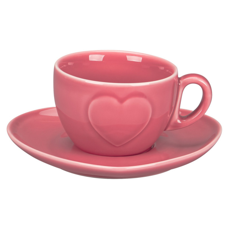 Tasse à café / thé rose porcelaine 23 cl Cliché Rak