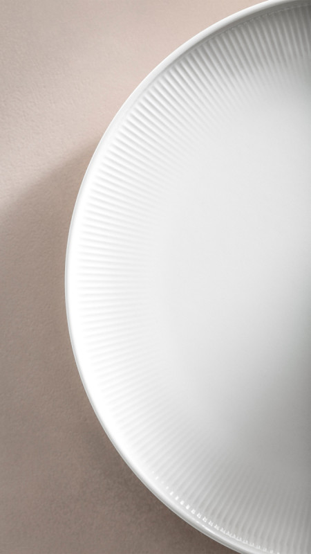 Assiette coupe plate rond blanc porcelaine Ø 22 cm Afina Villeroy & Boch