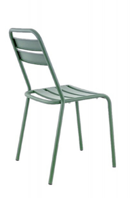 Chaise vert sauge 82x44x51 cm Bastille