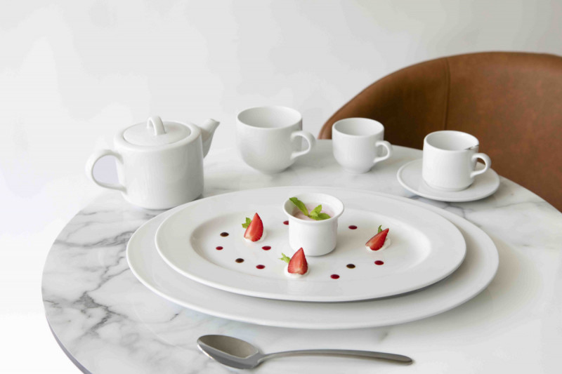 Bol bouillon empilable sans anses rond blanc porcelaine Ø 11 cm Presto Accolade