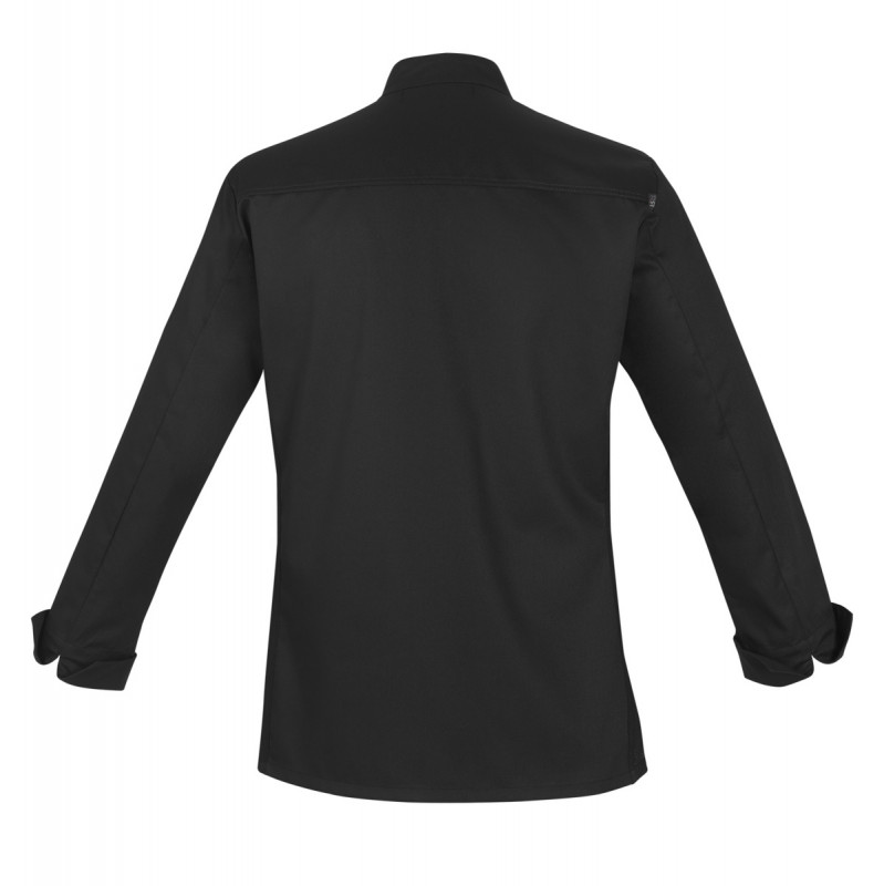 Veste de cuisine manches longues noir T2 Abax Robur