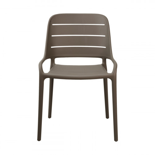 Chaise d'extérieur taupe 82x53x52 cm Foggia Flexmob