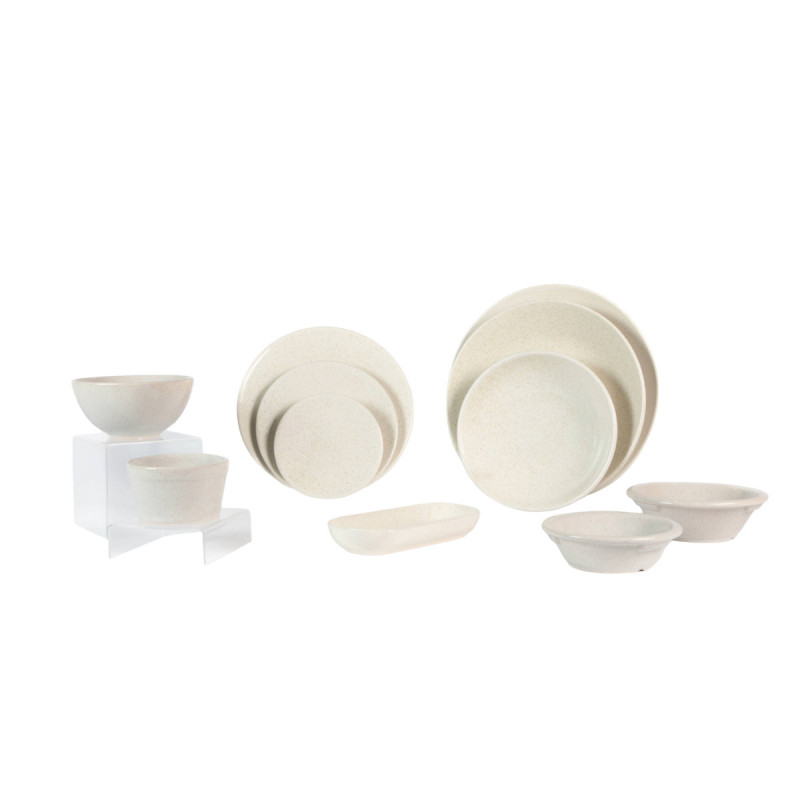 Assiette coupe plate stone grès renforcé Ø 25 cm Twist Essentials Collection